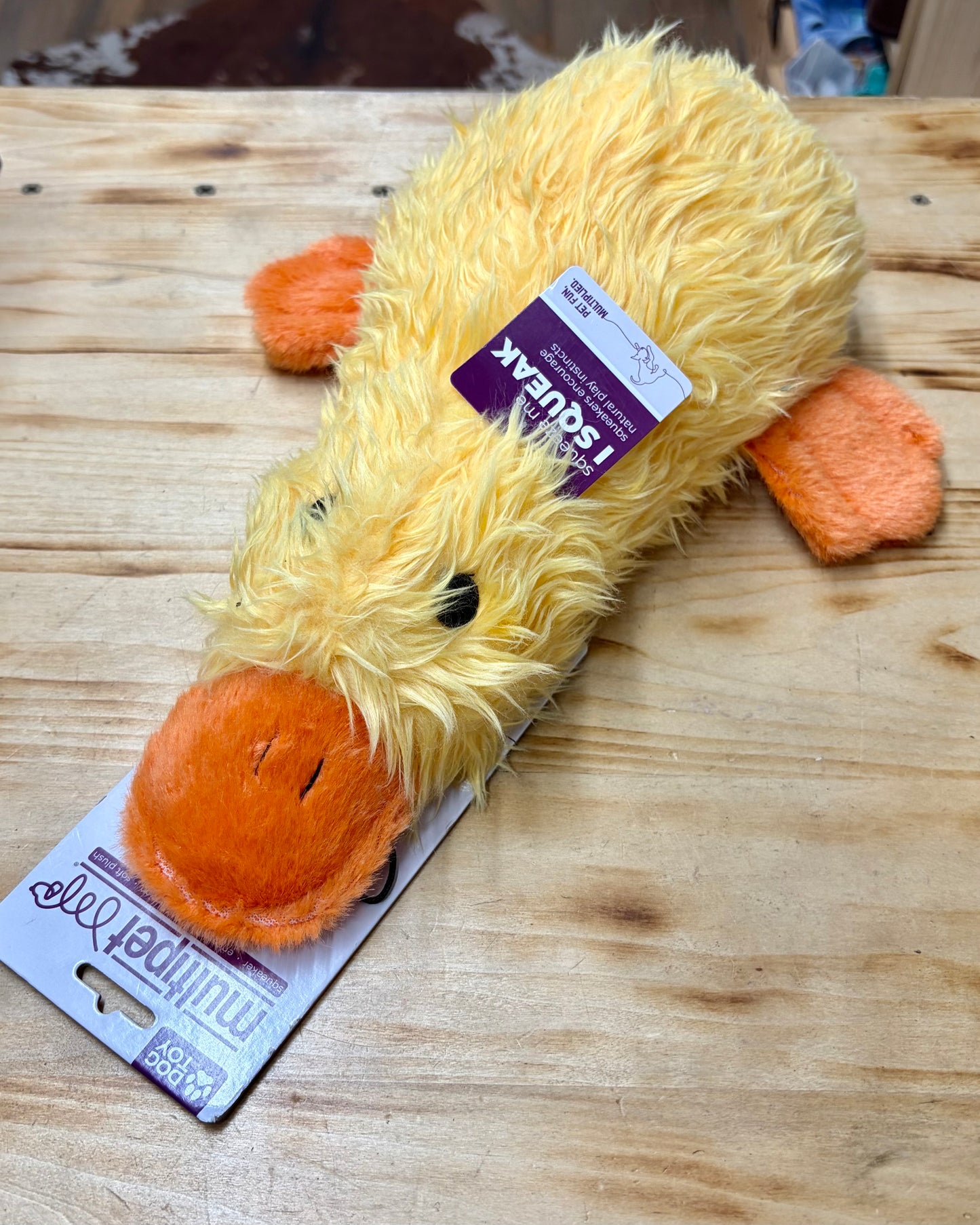 Plush Duck Dog Toy