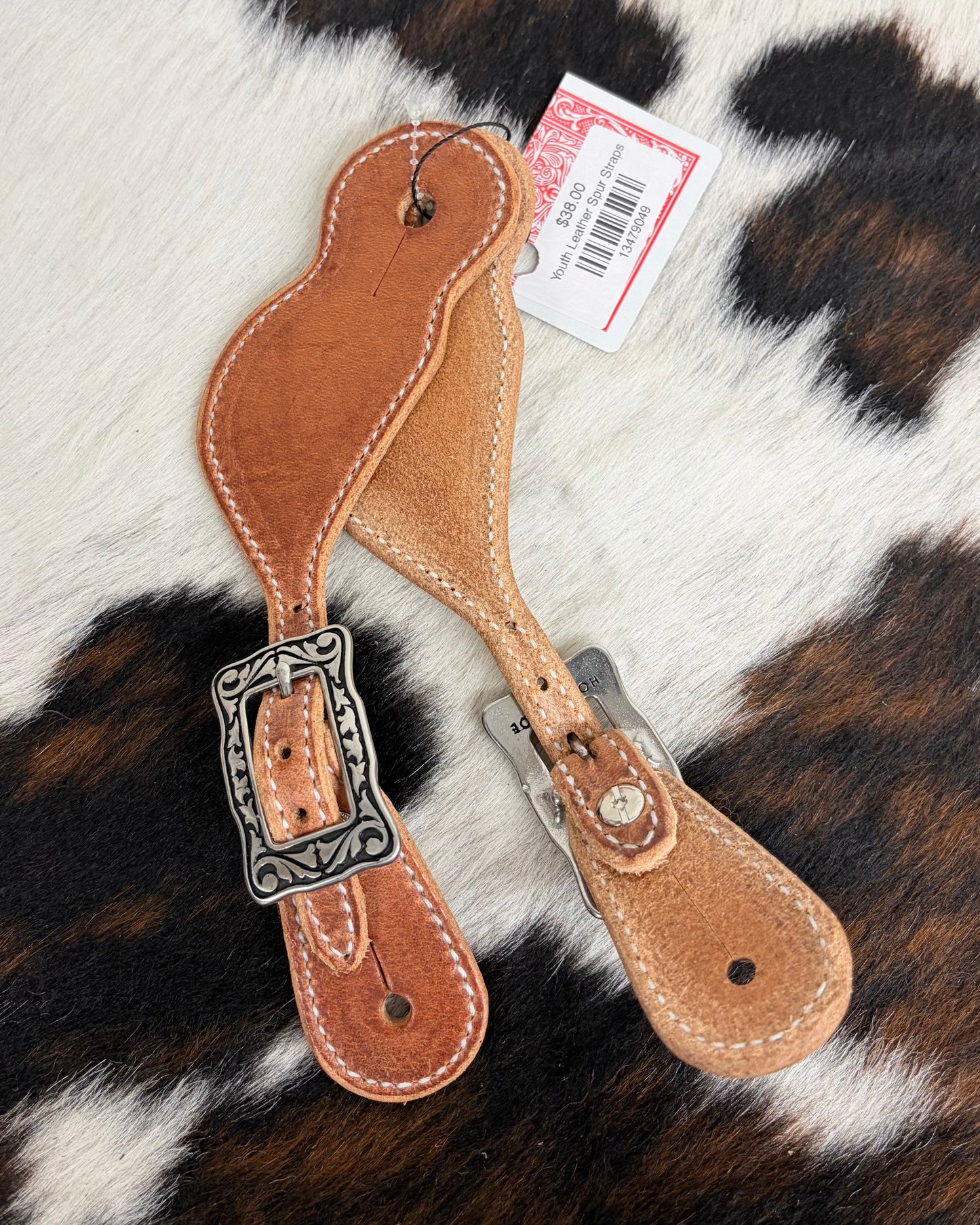 Youth Leather Spur Straps
