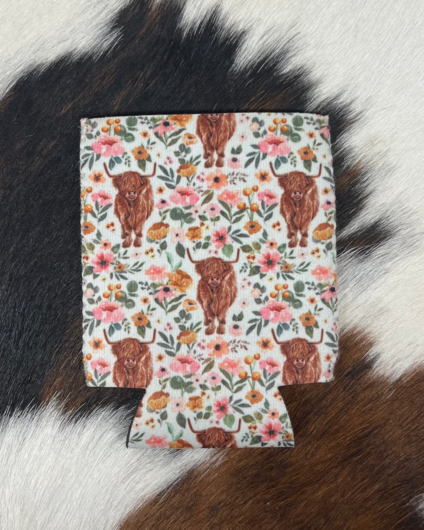 Highland Cow Koozie