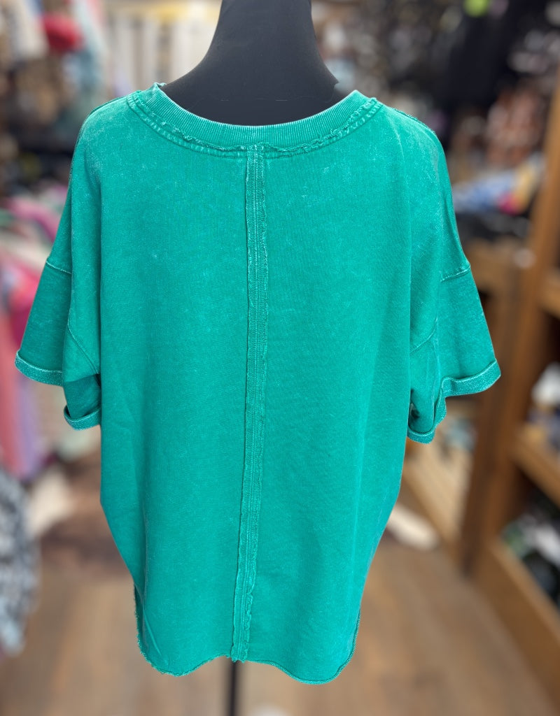 The Lora Top - Kelly Green