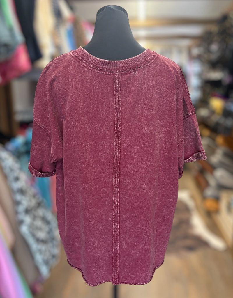 The Lora Top - Cabernet