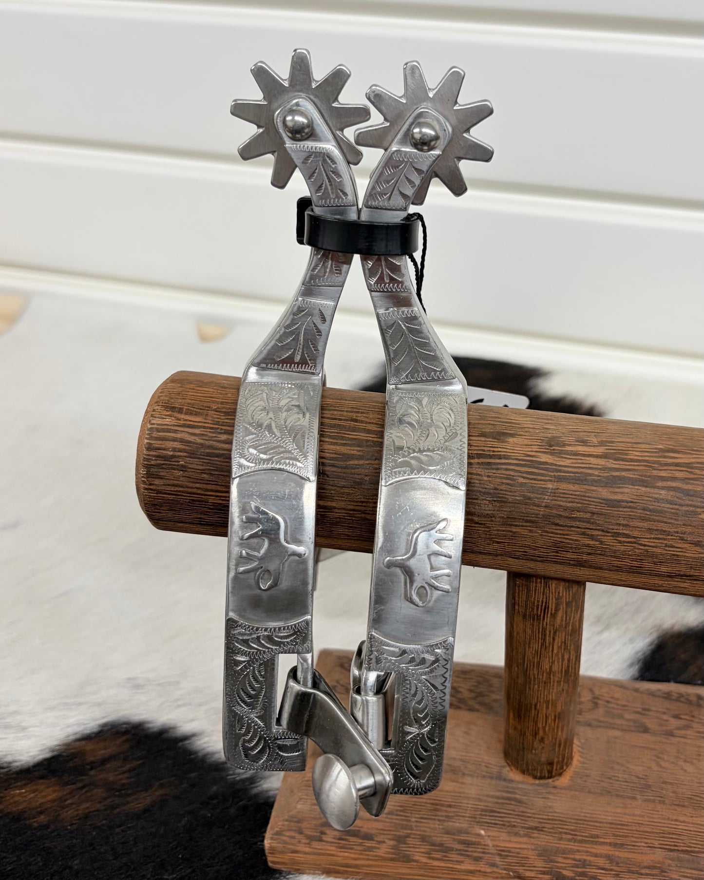 Ladies Engraved Pleasure Horse Spurs