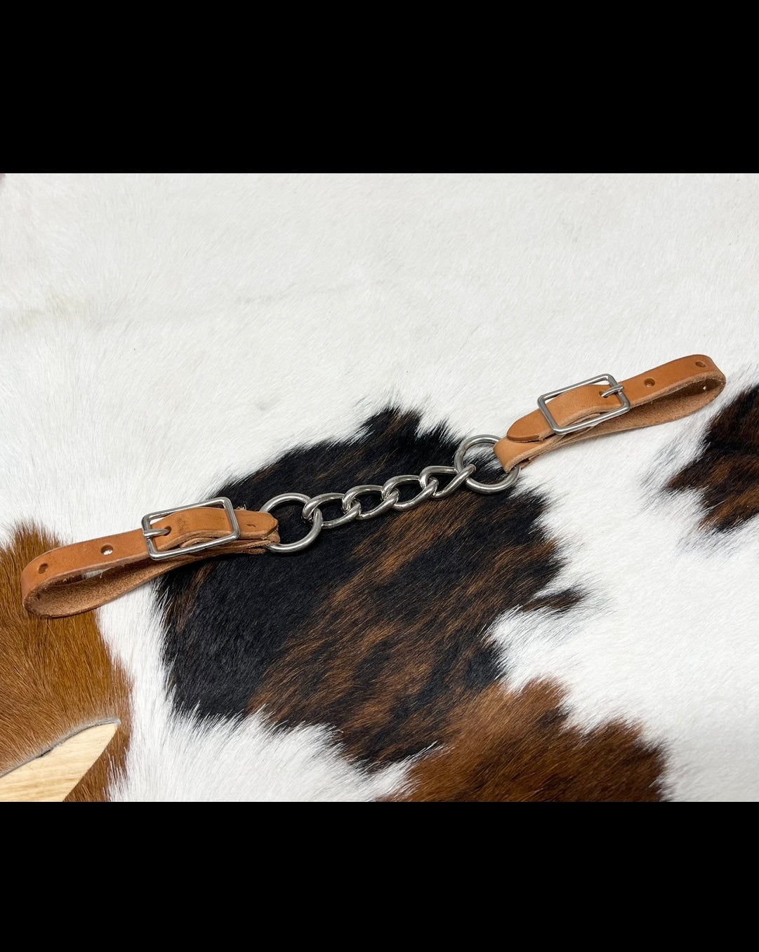 Leather Curb Chain - Not Oiled