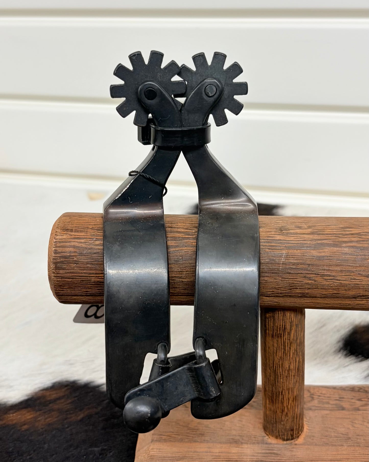 Ladies Black Steel Reiner Spurs