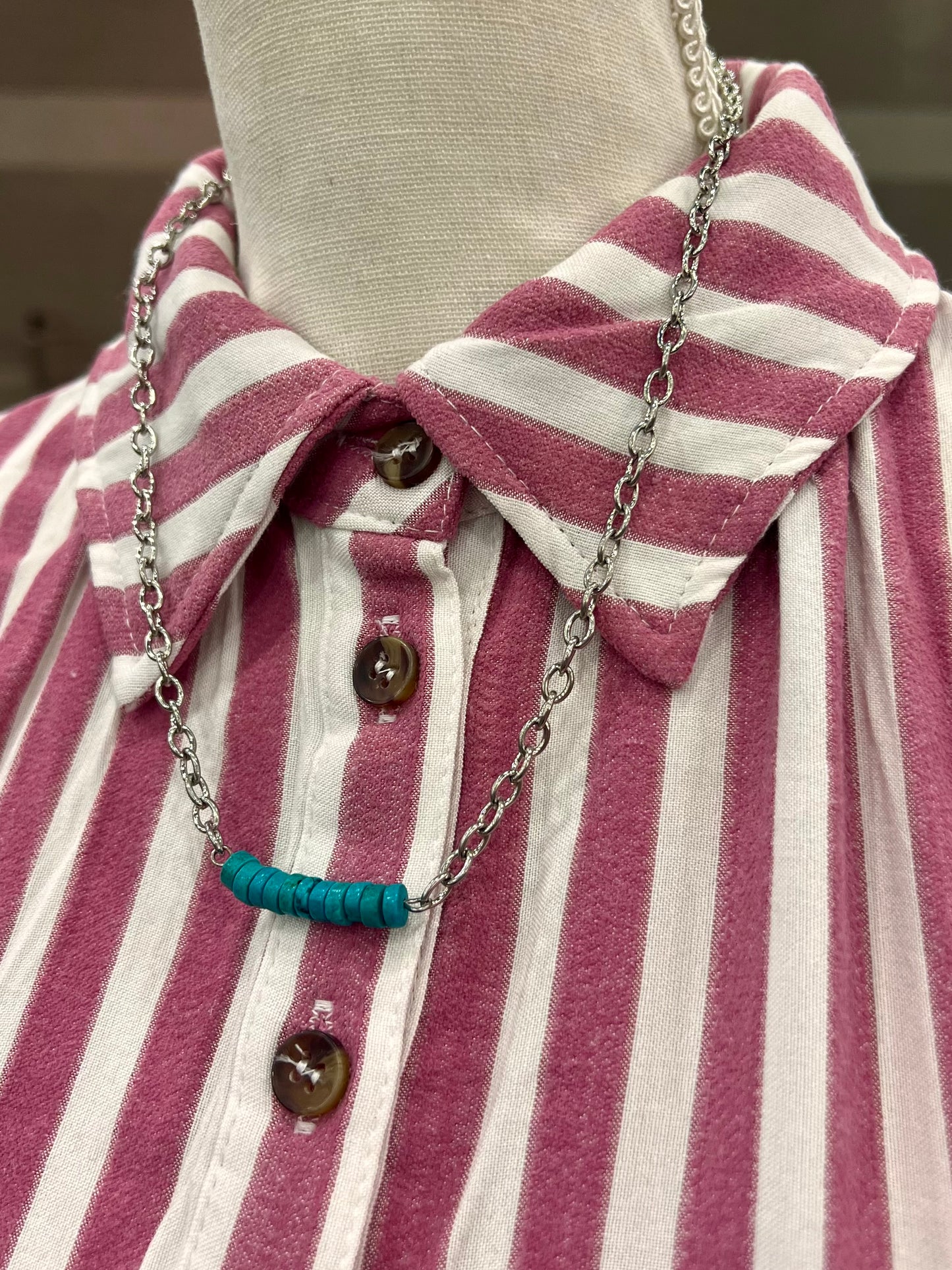 Turquoise Bar Necklace