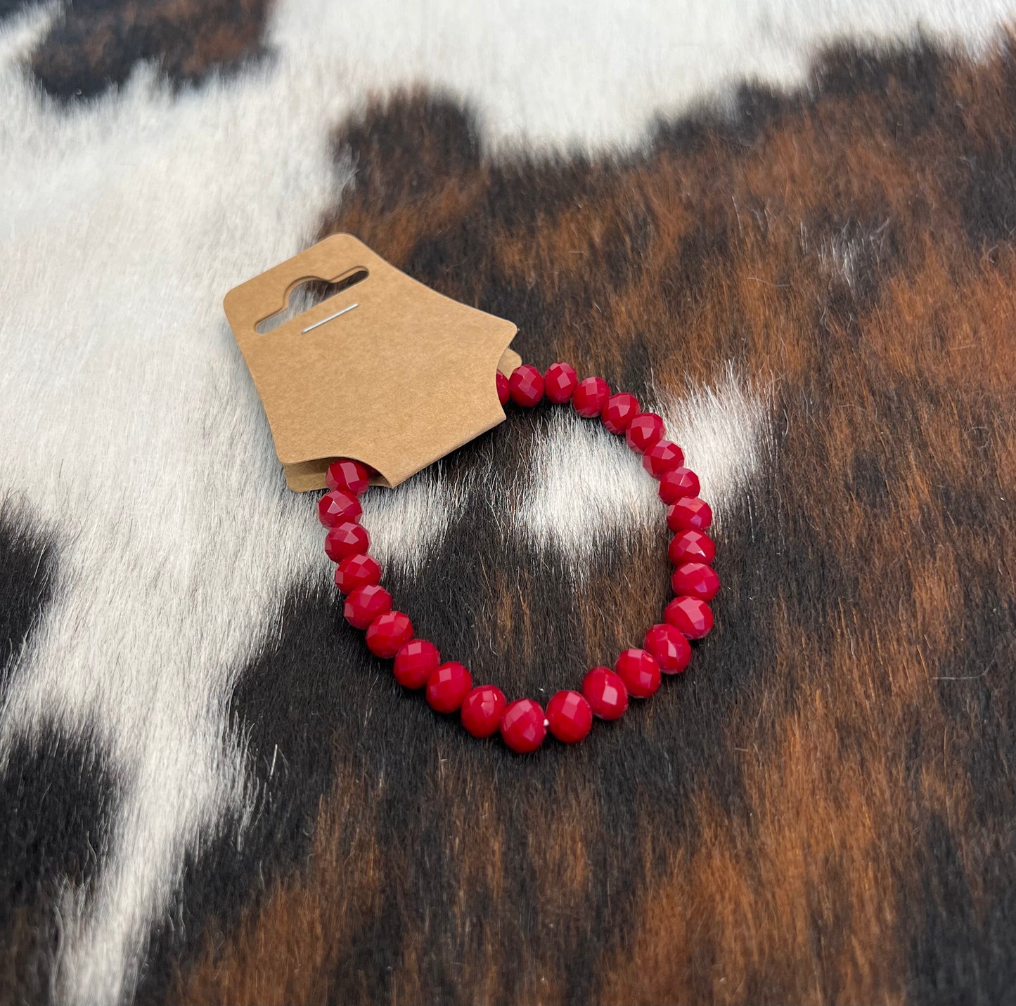 Deep Red Crystal Bracelet