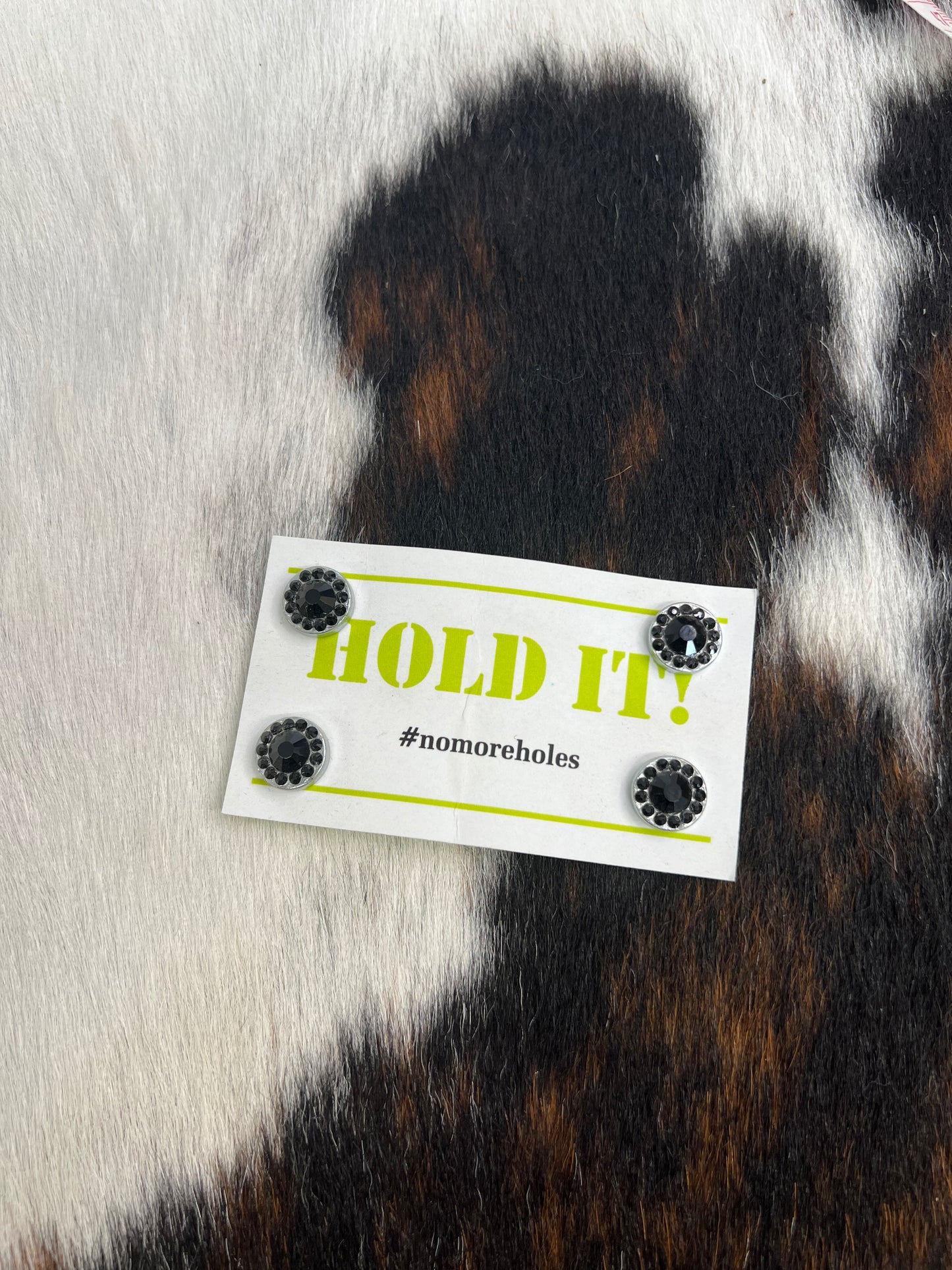 Hold It! Magnetic Number Holders - Black/Black