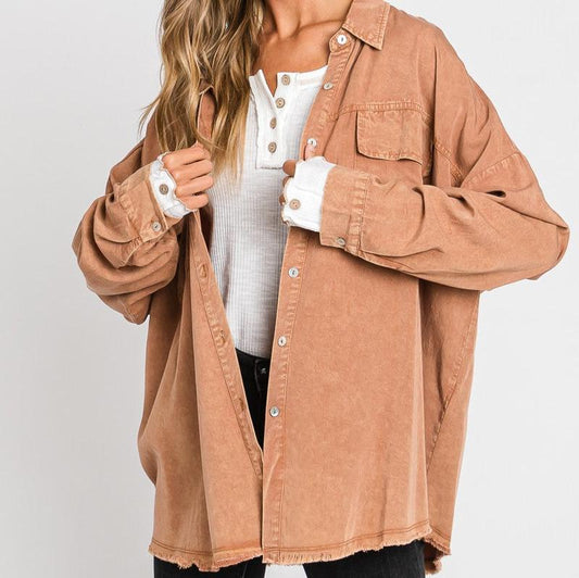 Stockyard Shacket - Camel
