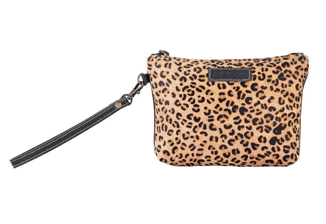 The Leopard Wristlet