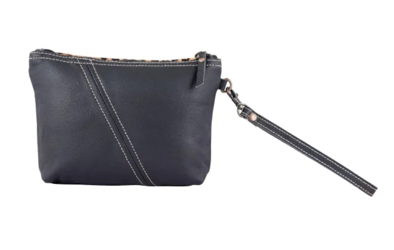 The Leopard Wristlet