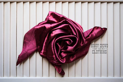 Burgundy Wild Rag