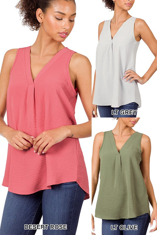 Desert Rose V-Neck Basic Tank