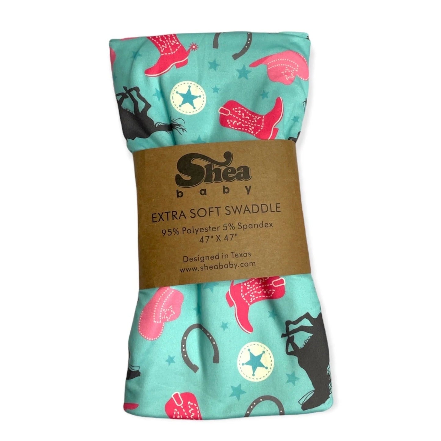 Turquoise Cowgirl Swaddle