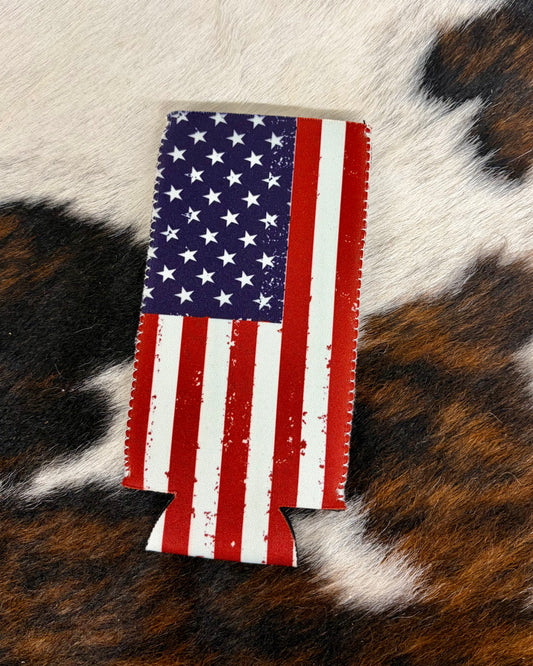 Flag Tall Koozie