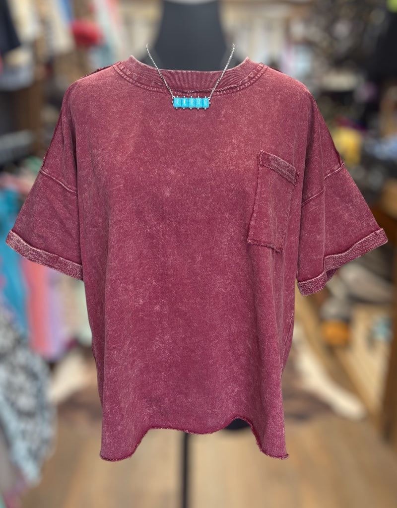 The Lora Top - Cabernet