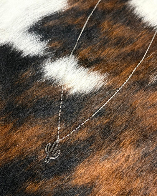 Dainty Cactus Necklace