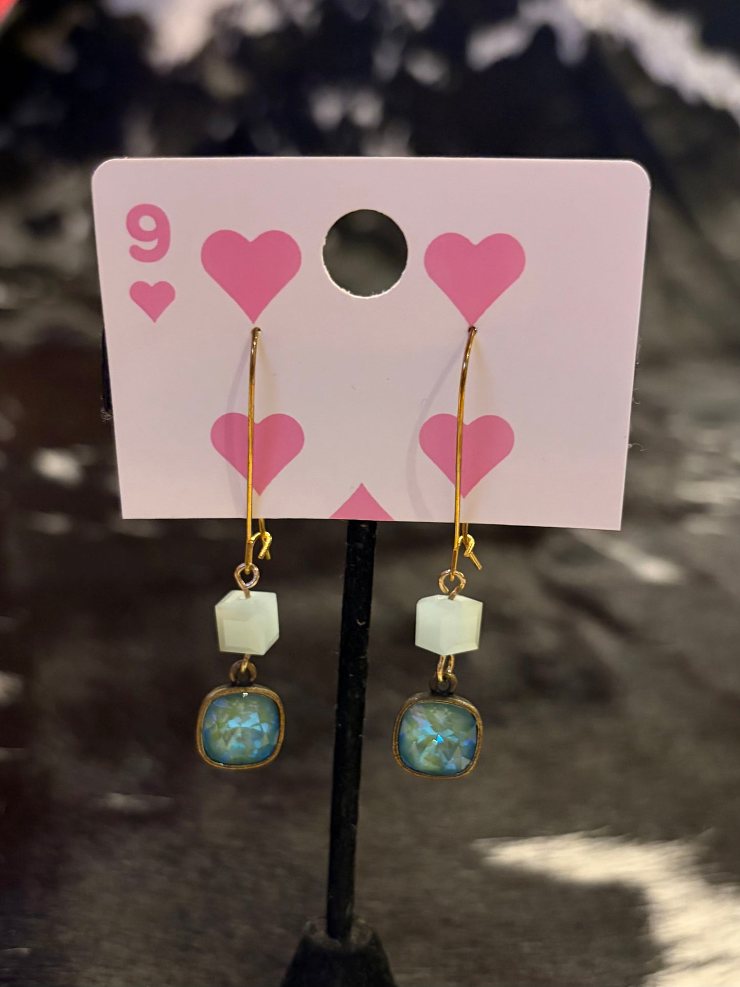 Square Crystal Earrings