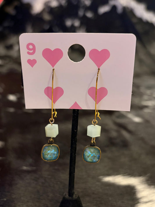 Square Crystal Earrings