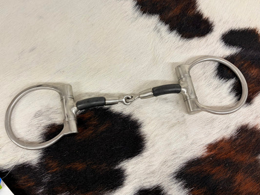 Pinchless Rubber D-Ring Snaffle Bit