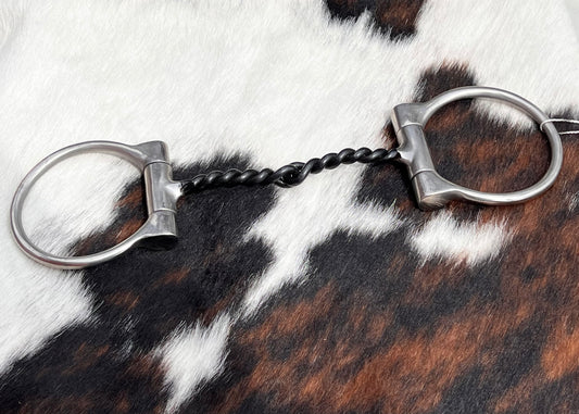 Sweet Iron Twisted Wire D-Ring Snaffle