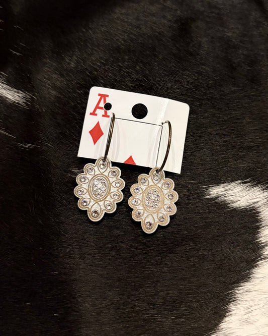 Scalloped Wood Earrings