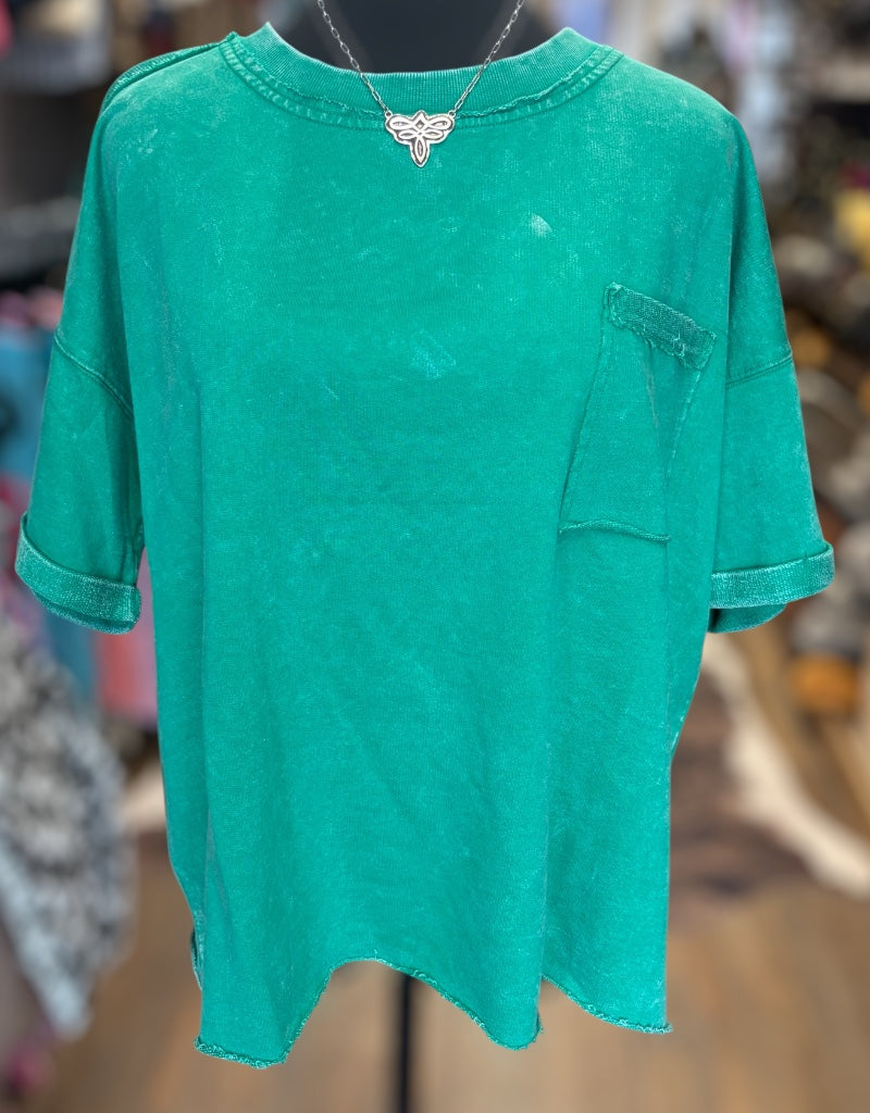The Lora Top - Kelly Green
