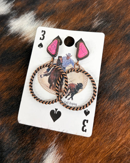 Shaylee Earrings - Pink