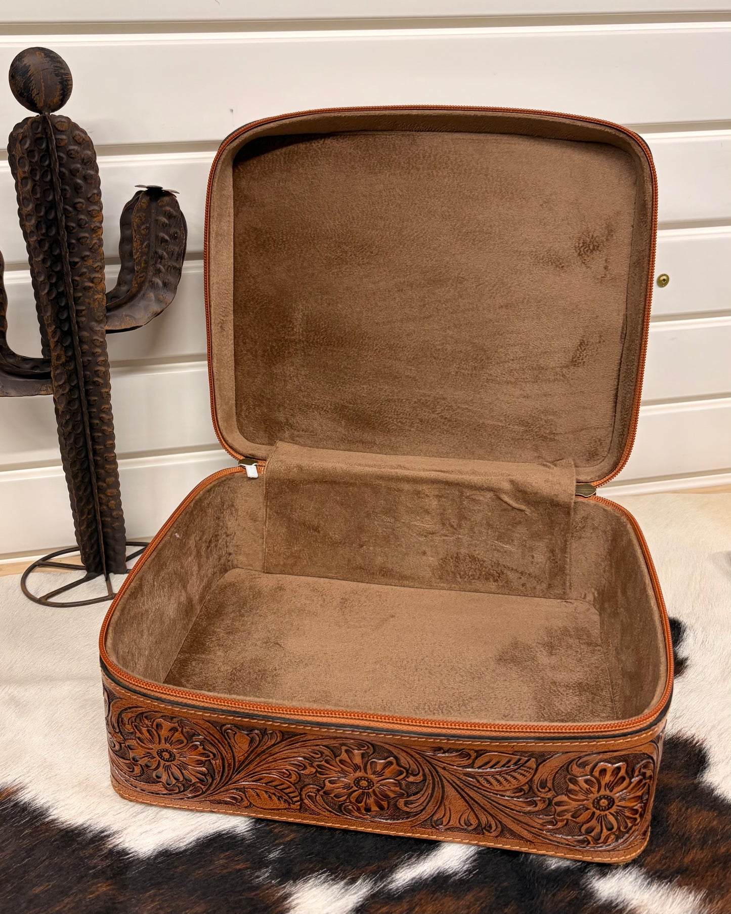 Boot Stitch Jewelry Box - Tan