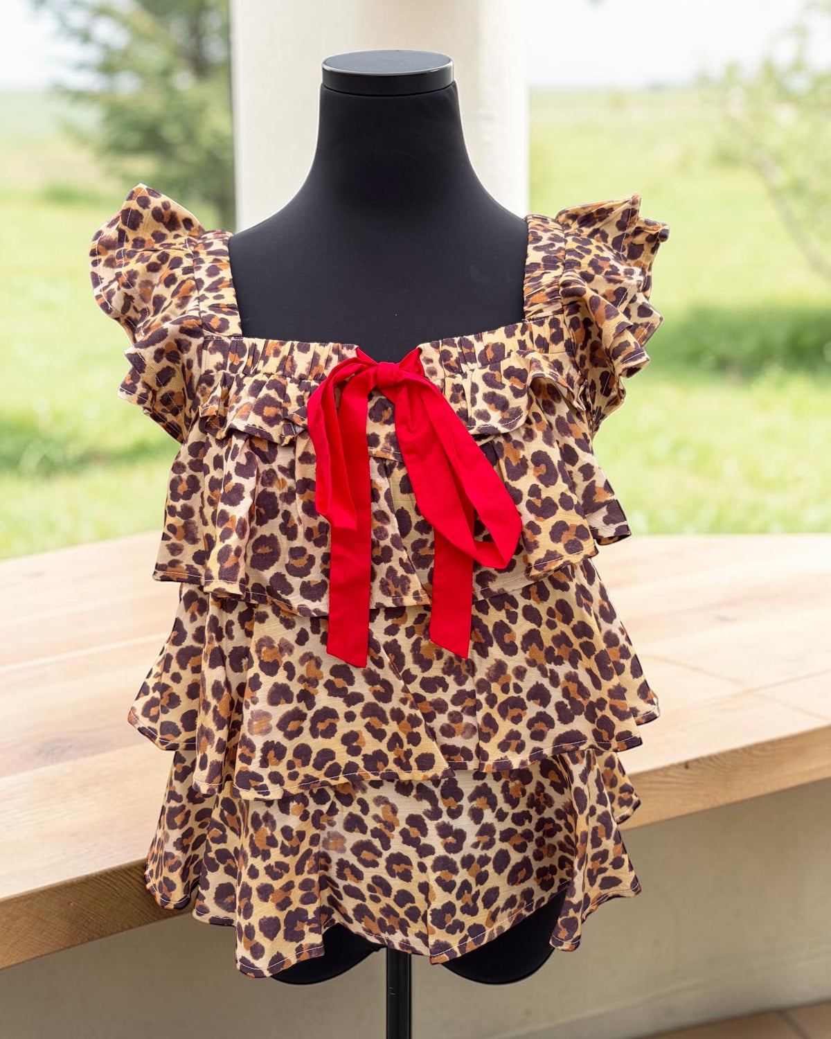 Leopard Bow Tank