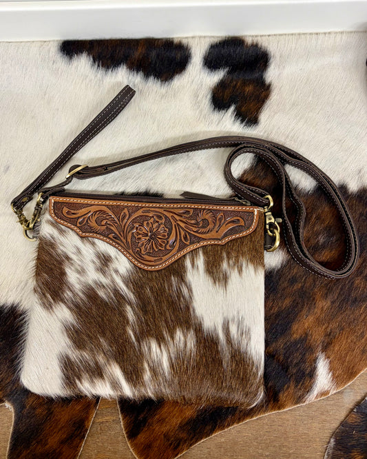 Dodge City Cowhide Bag - Brown