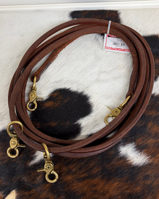 Leather Draw Reins - Flat