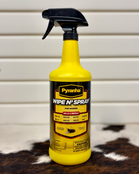 Pyranha Wipe N' Spray Fly Spray
