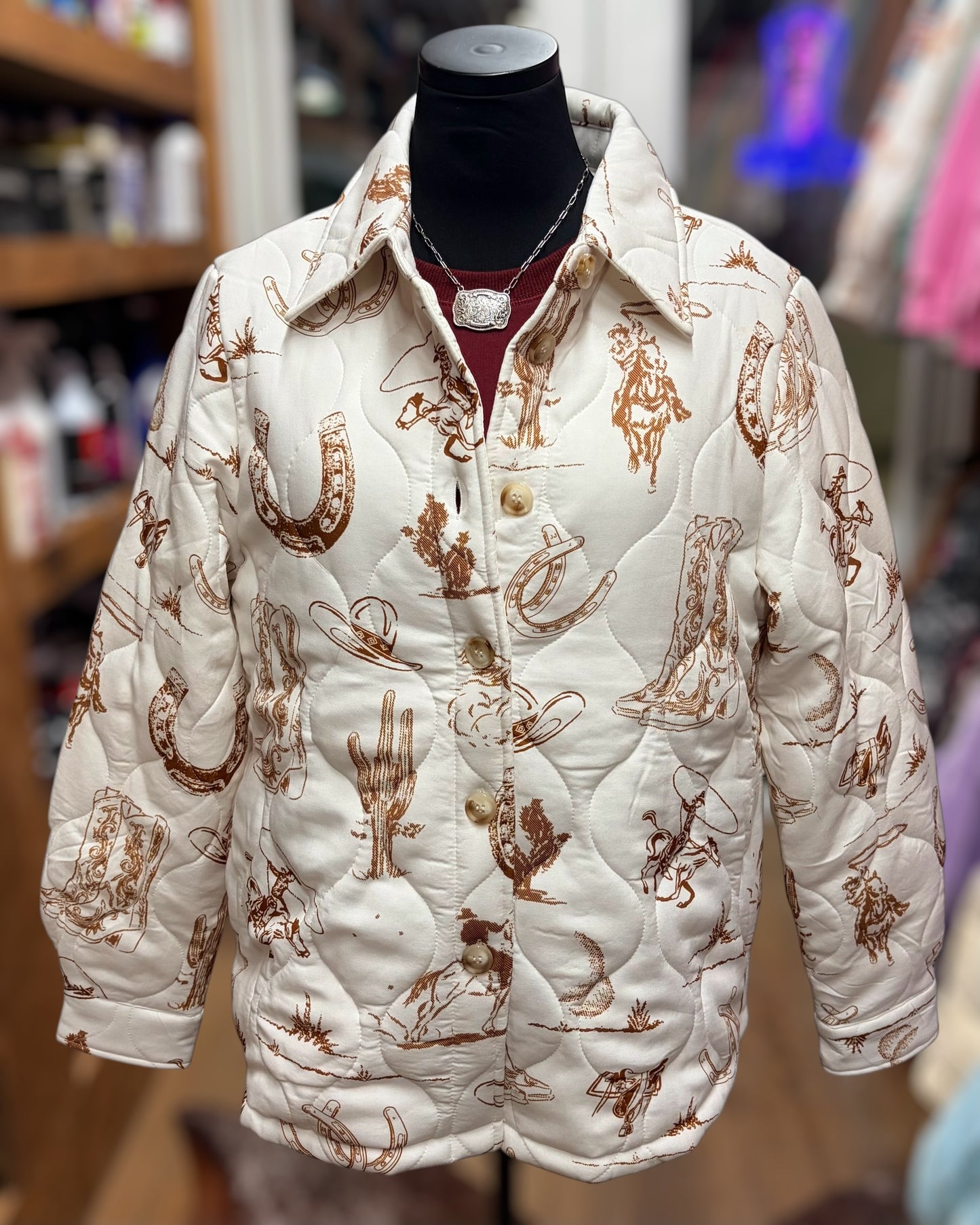 Western Quilted Shacket