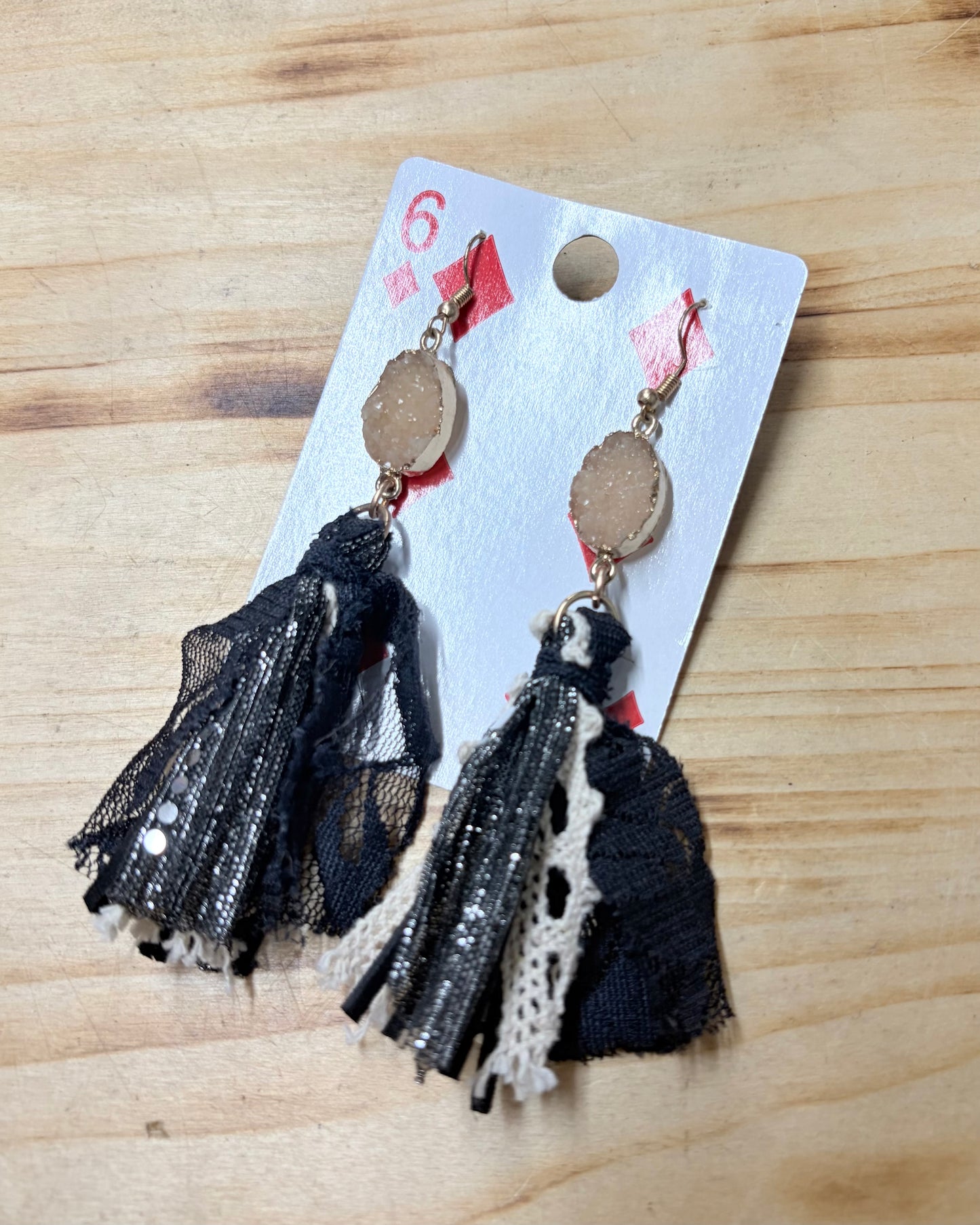 Black Lace Earrings