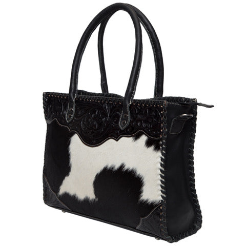 Destination Cowhide Tote - Black