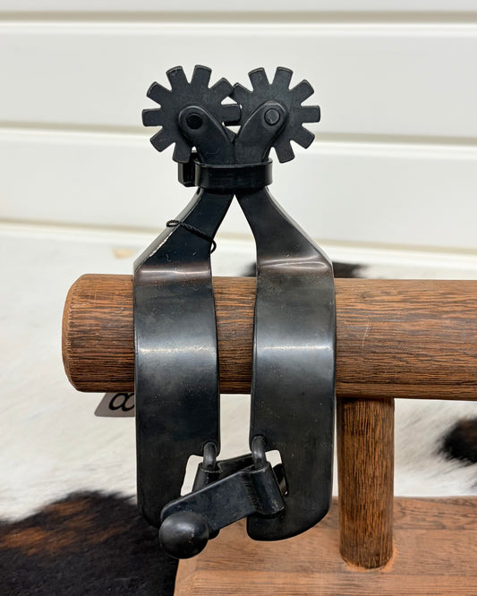 Ladies Black Steel Reiner Spurs