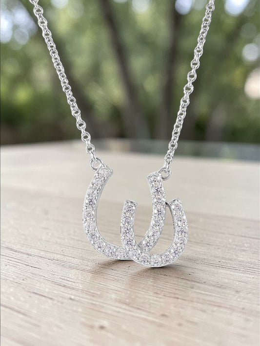 Kelly Herd Double Horseshoe Necklace
