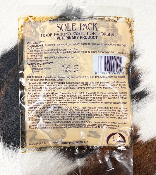 Sole Pack Hoof Packing