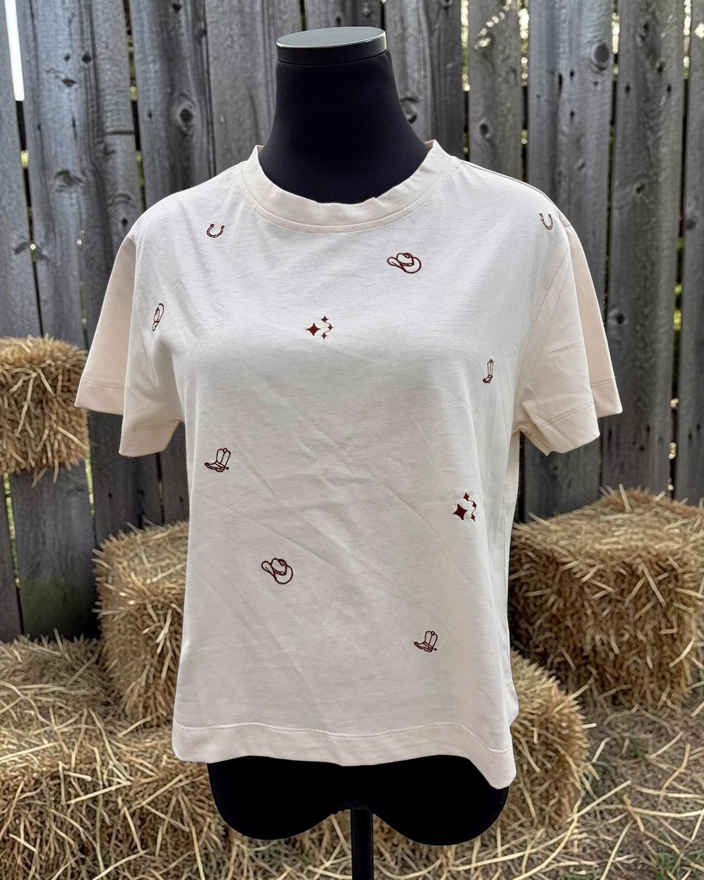 Cowgirl Details Embroidered Top