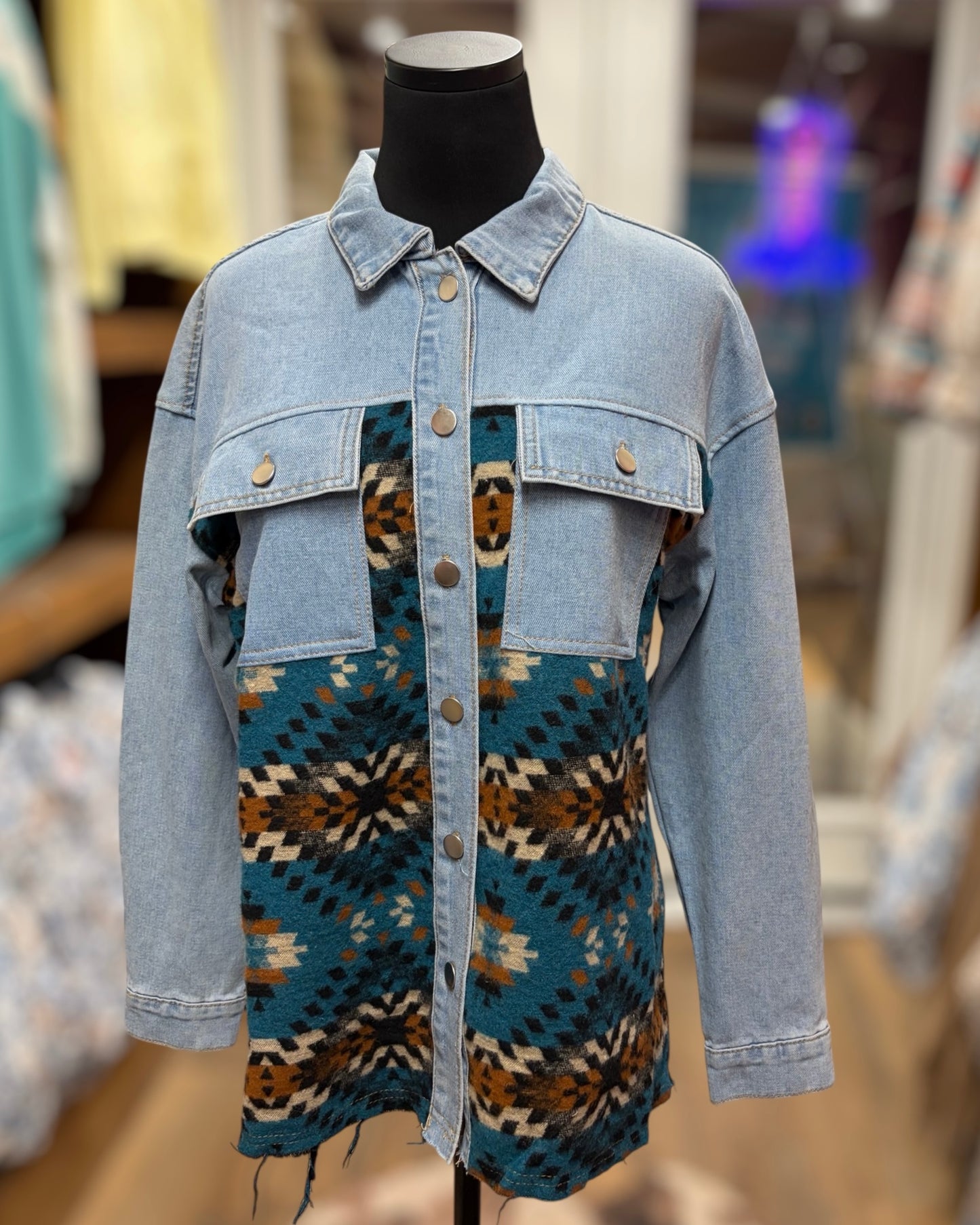 Aztec Denim Jacket