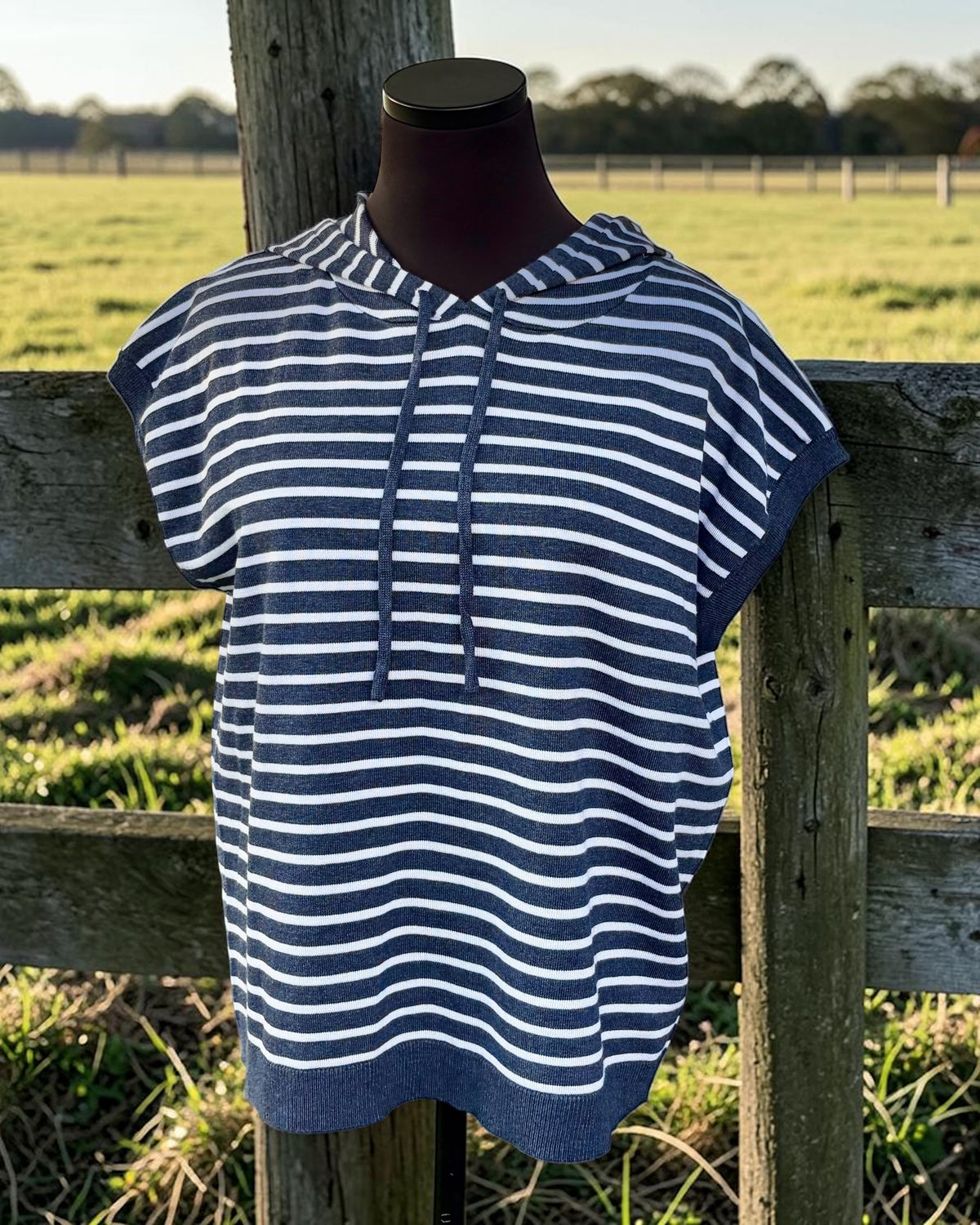 Indigo Stripe Top