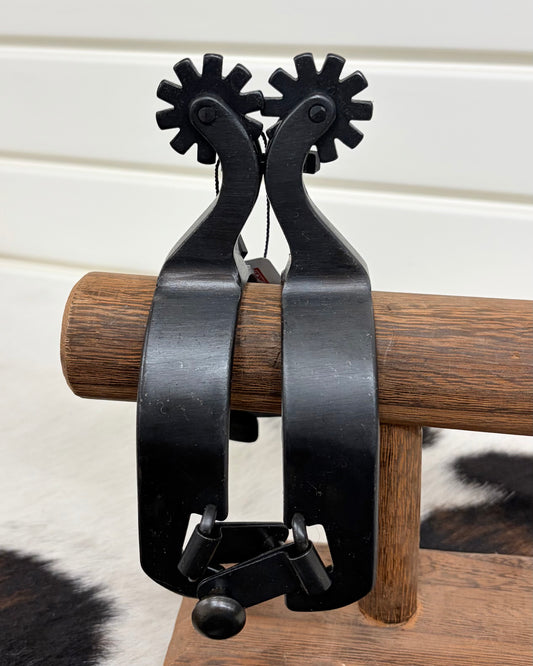 Mens Black Steel Reiner Spurs