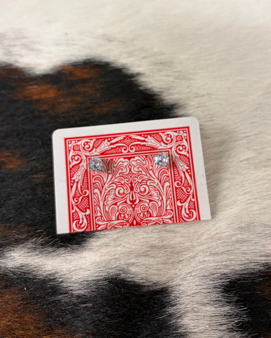 Crystal Stud Earring - 6mm