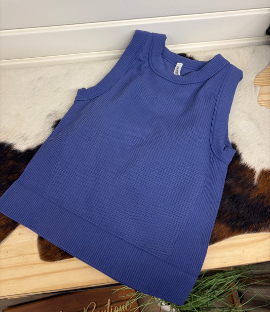 The Gigi Cropped Tank - Marlin