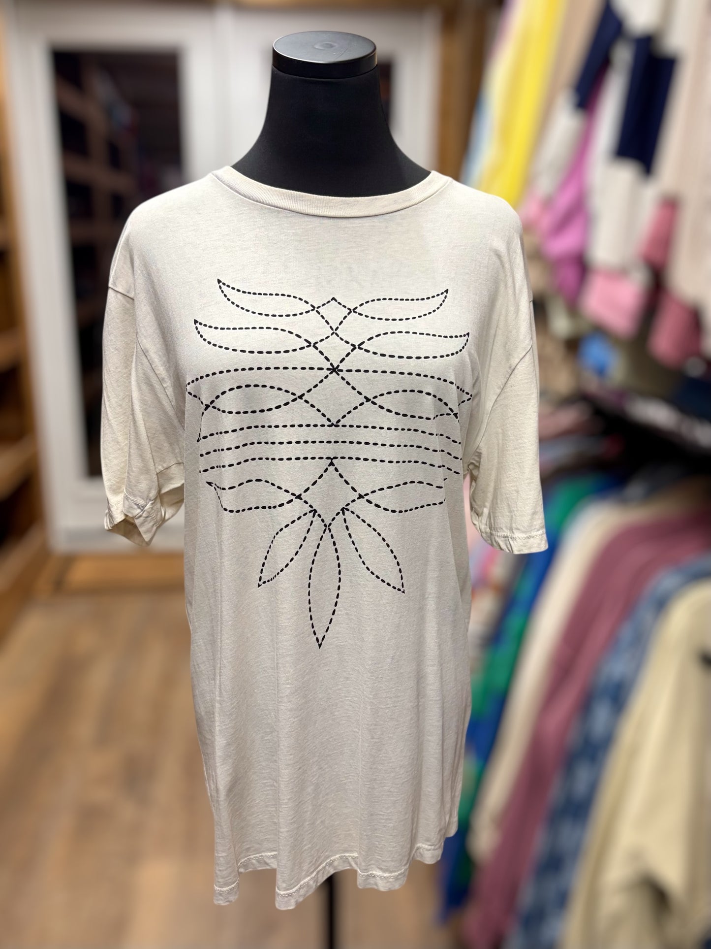 Western Boot Stitch T-Shirt