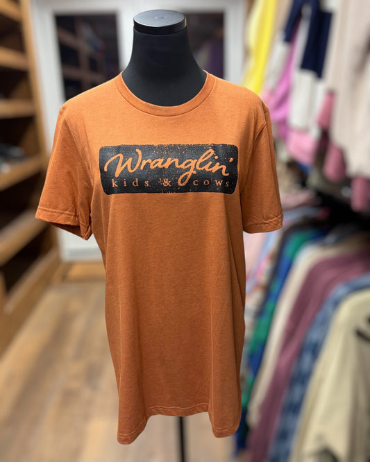 Wranglin' Kids & Cows Tee