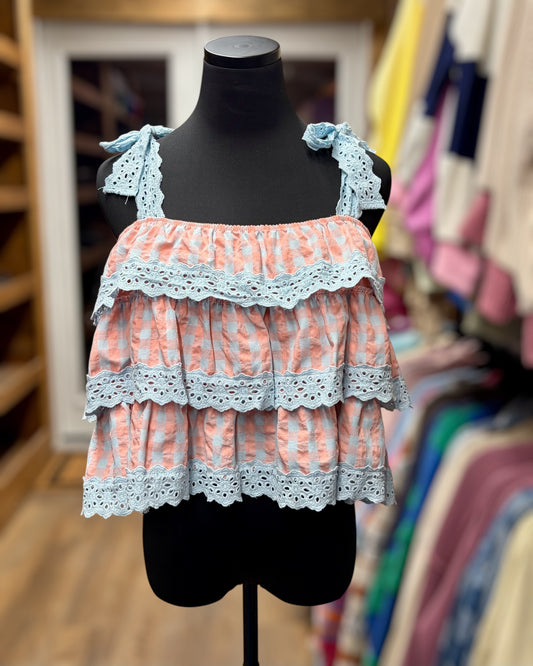 Lace Tiered Tank
