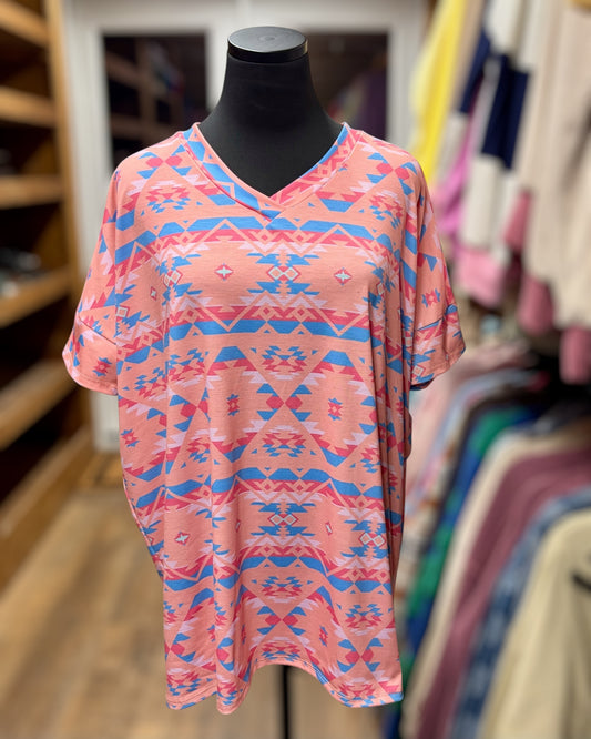 The Southwest Top - Peach