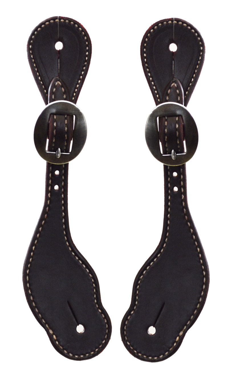 Youth Oiled Plain Spur Strap