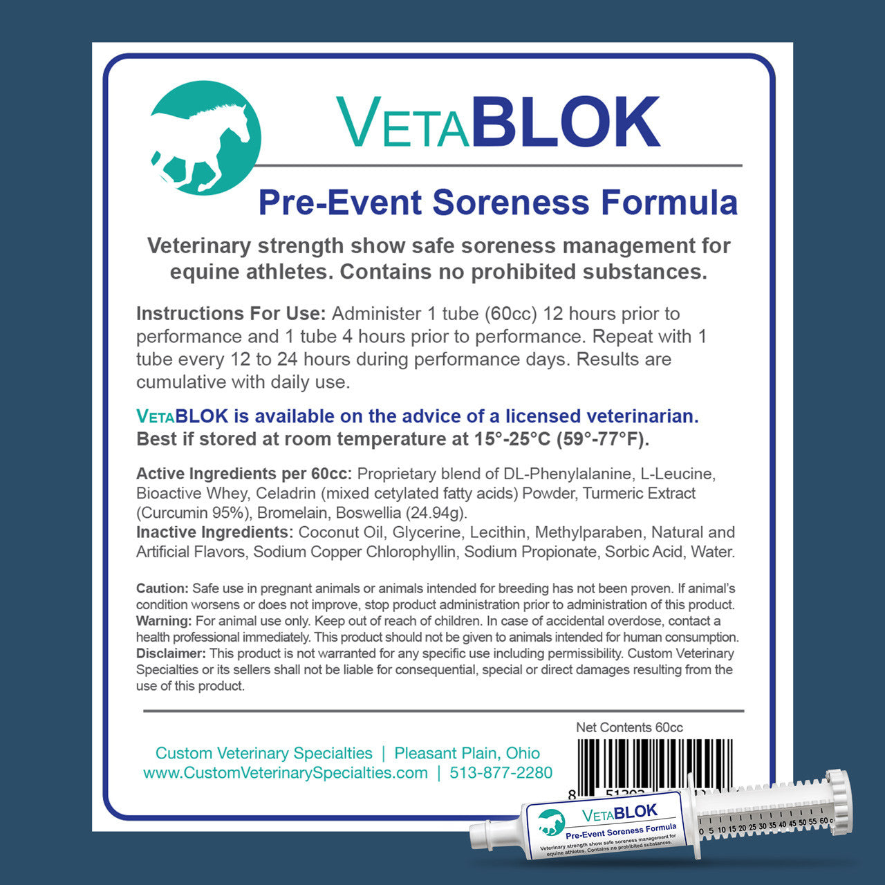 Perfect Prep VetaBlok Soreness Paste